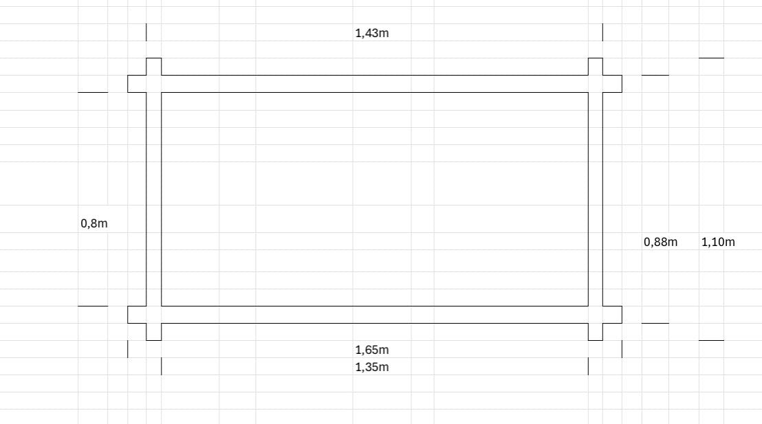 Roskakatos 1,1m x 1,65m