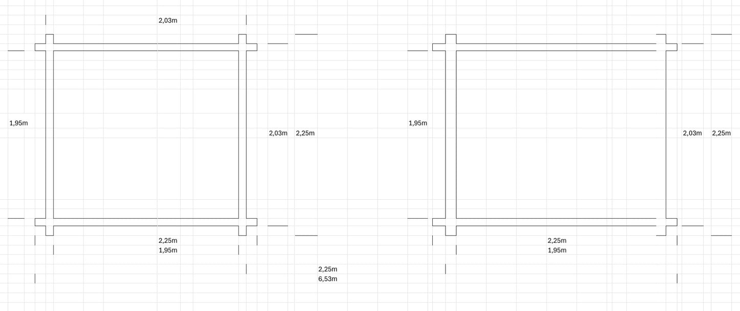 Rakoliiteri kaksiosainen 2,25m x 6,5m